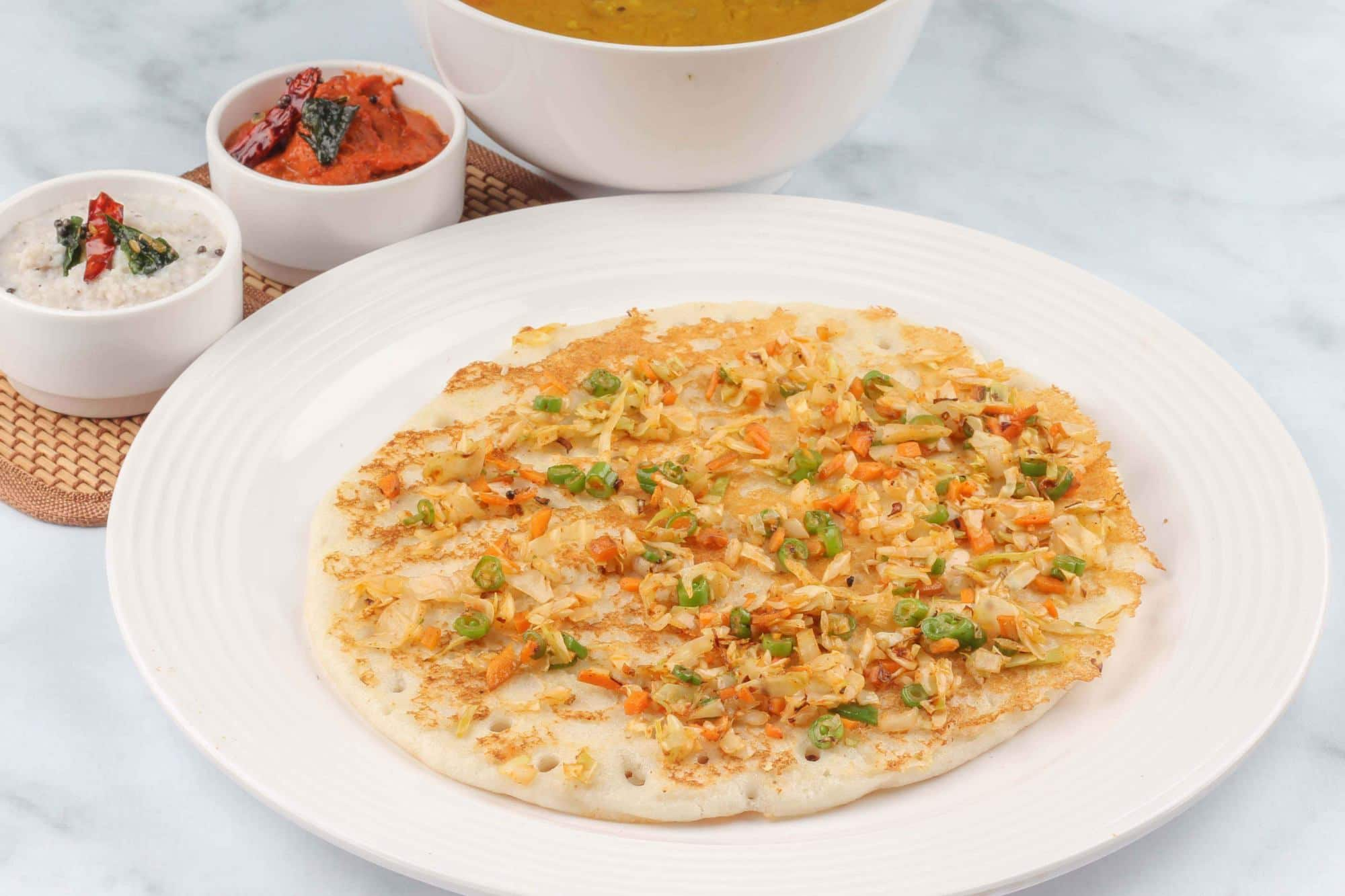 Ghee Onion Uttapam