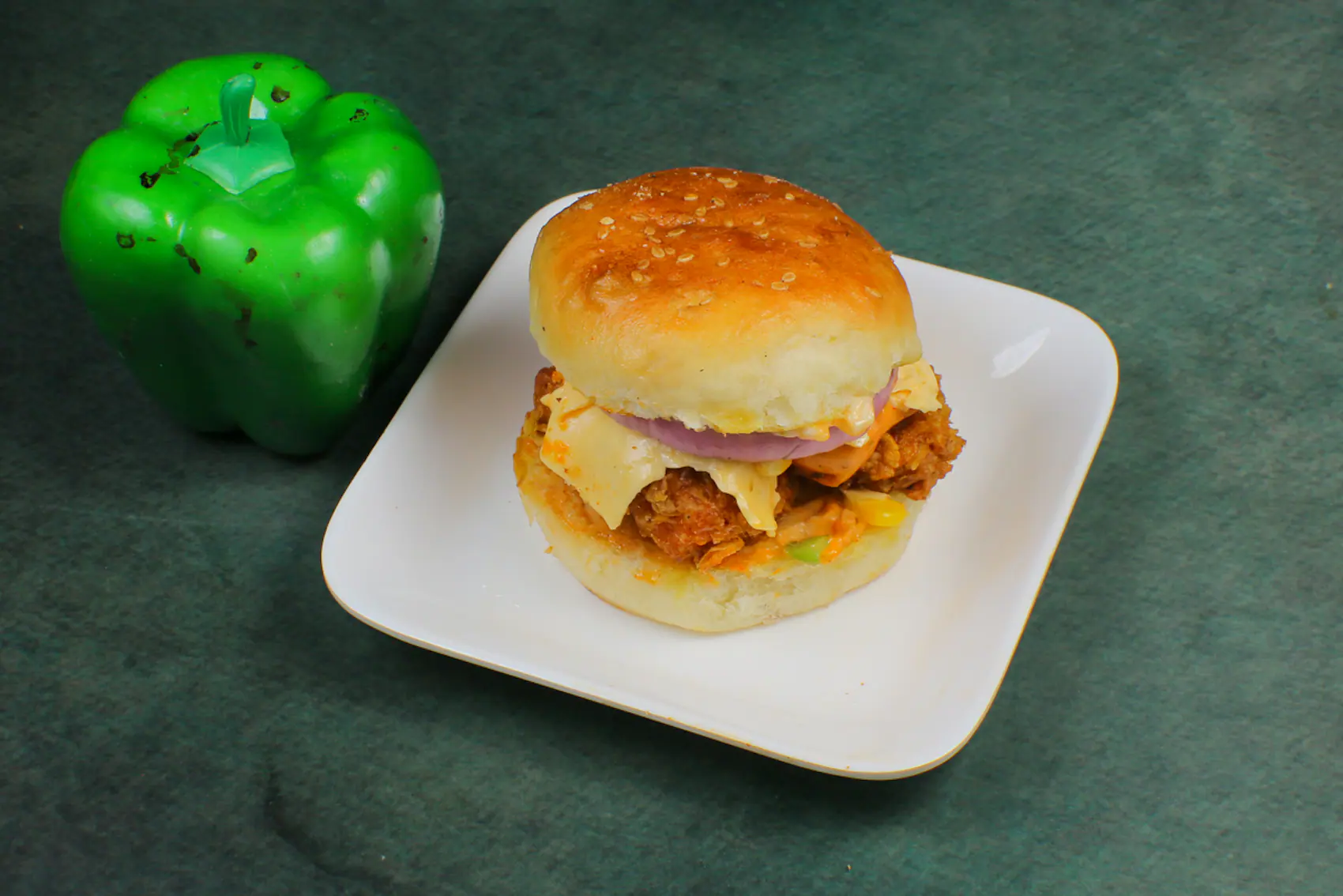 Piri Piri Paneer Burger