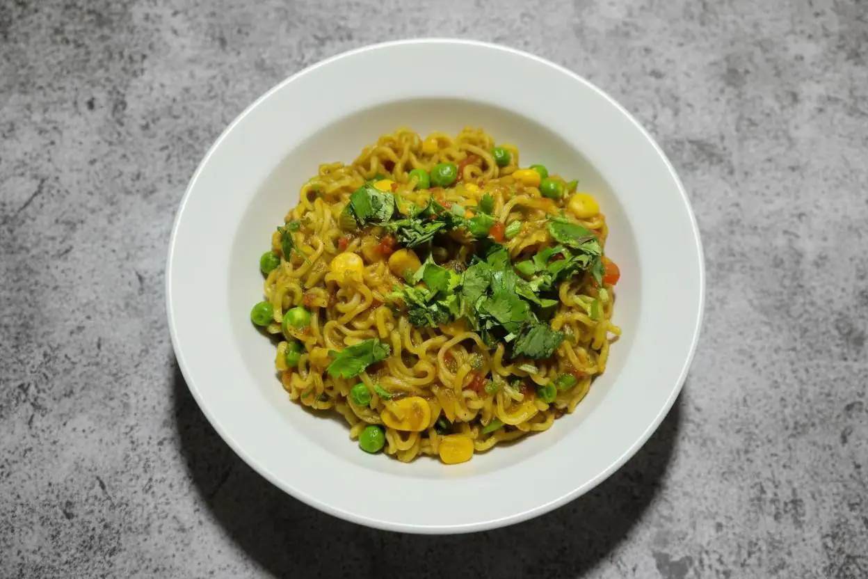Veggies Loaded Maggi [Serves 1]