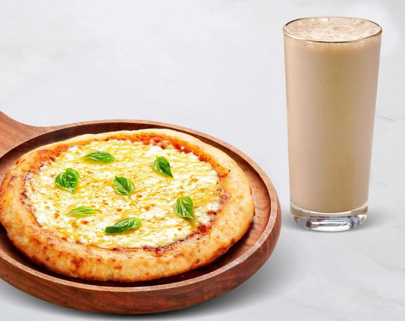 Margherita Pizza & Reg-Classic Cold Coffee