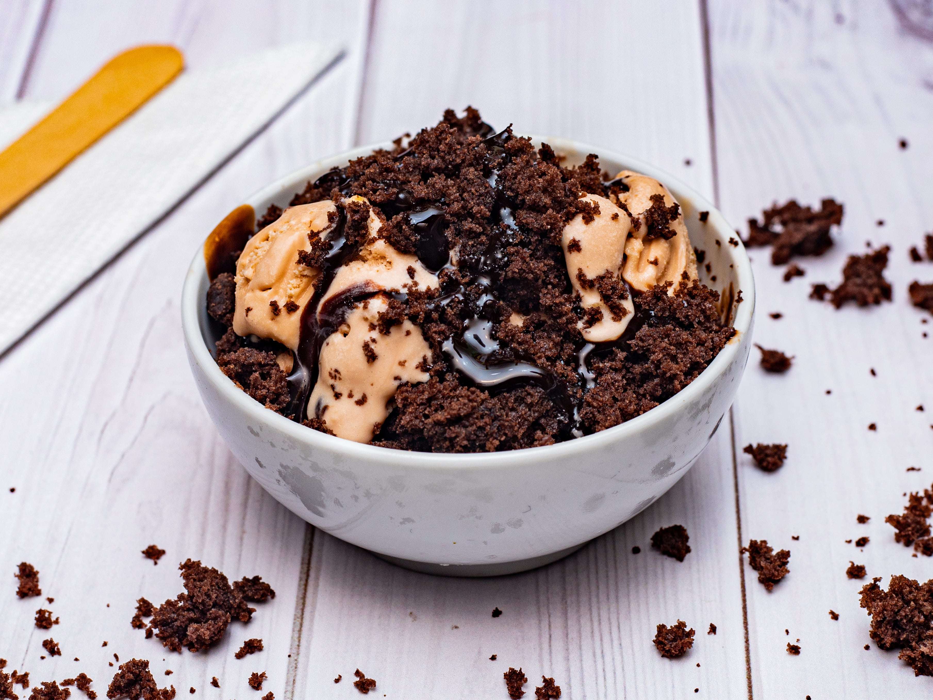 Kulfi Brownie Ice Cream