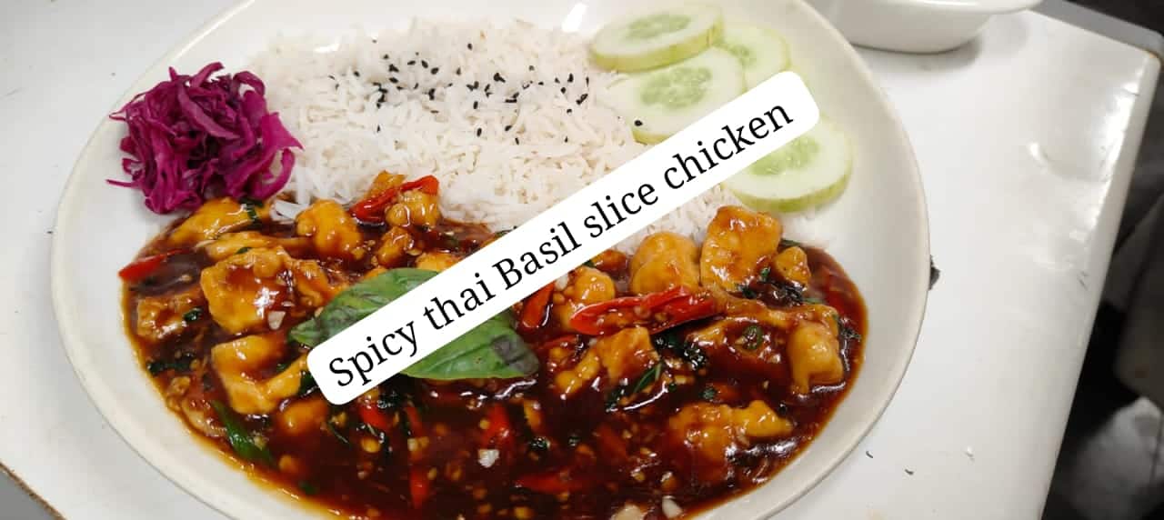 Spicy Thai Basil Sliced Chicken
