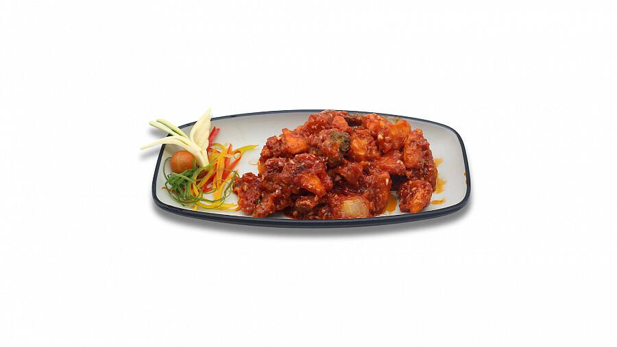 Korean Chilly Mushroom Dry