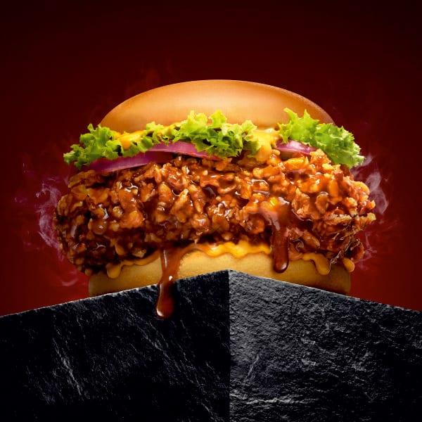 Dunked BBQ Zinger Burger