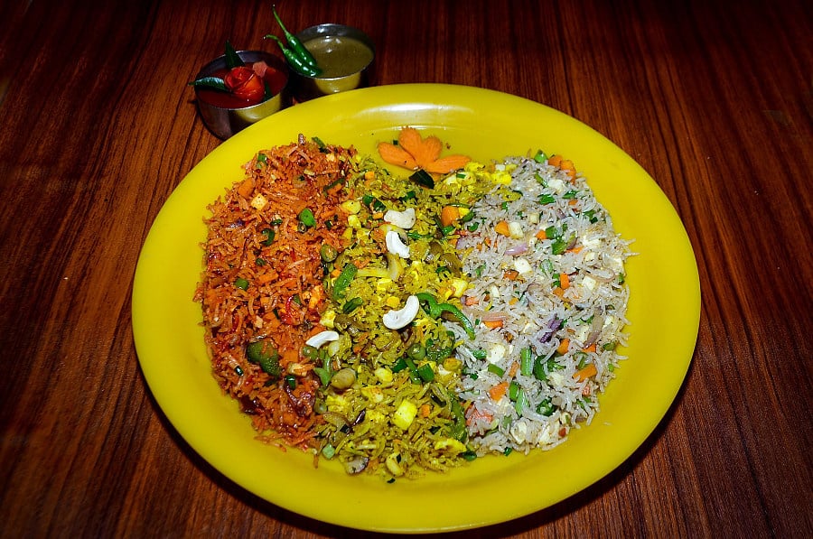 Veg Triple Fried Rice