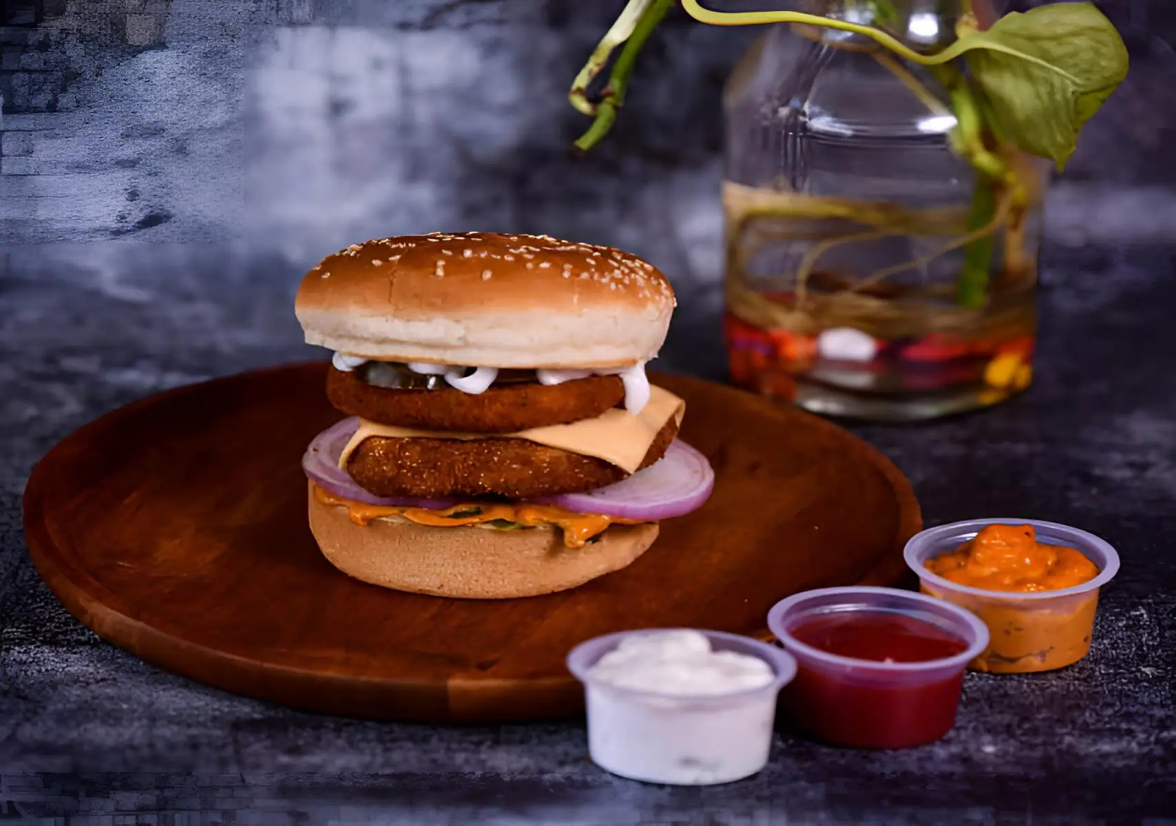.in Special Veg Burger King Size