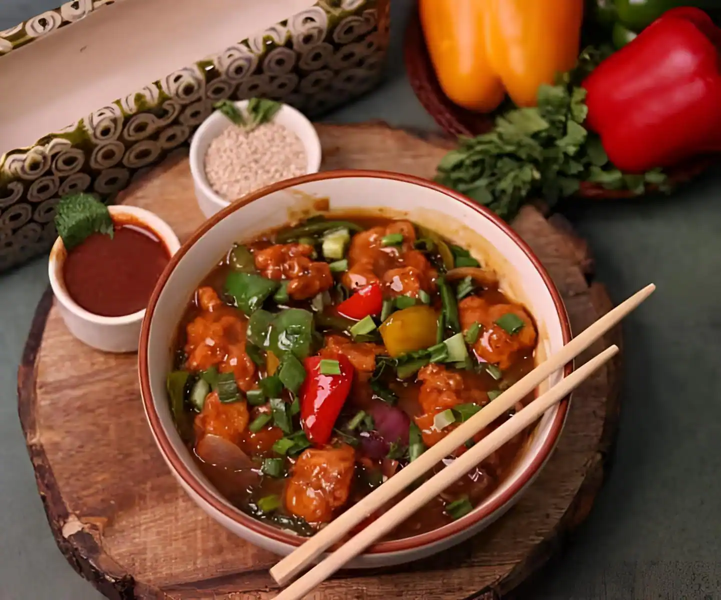 Chicken Hot Garlic Gravy