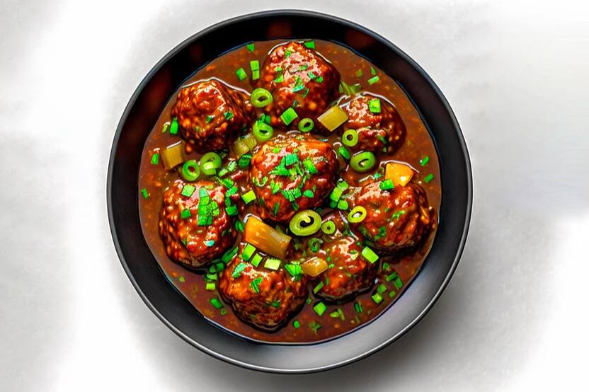 Veg Manchurian Soup