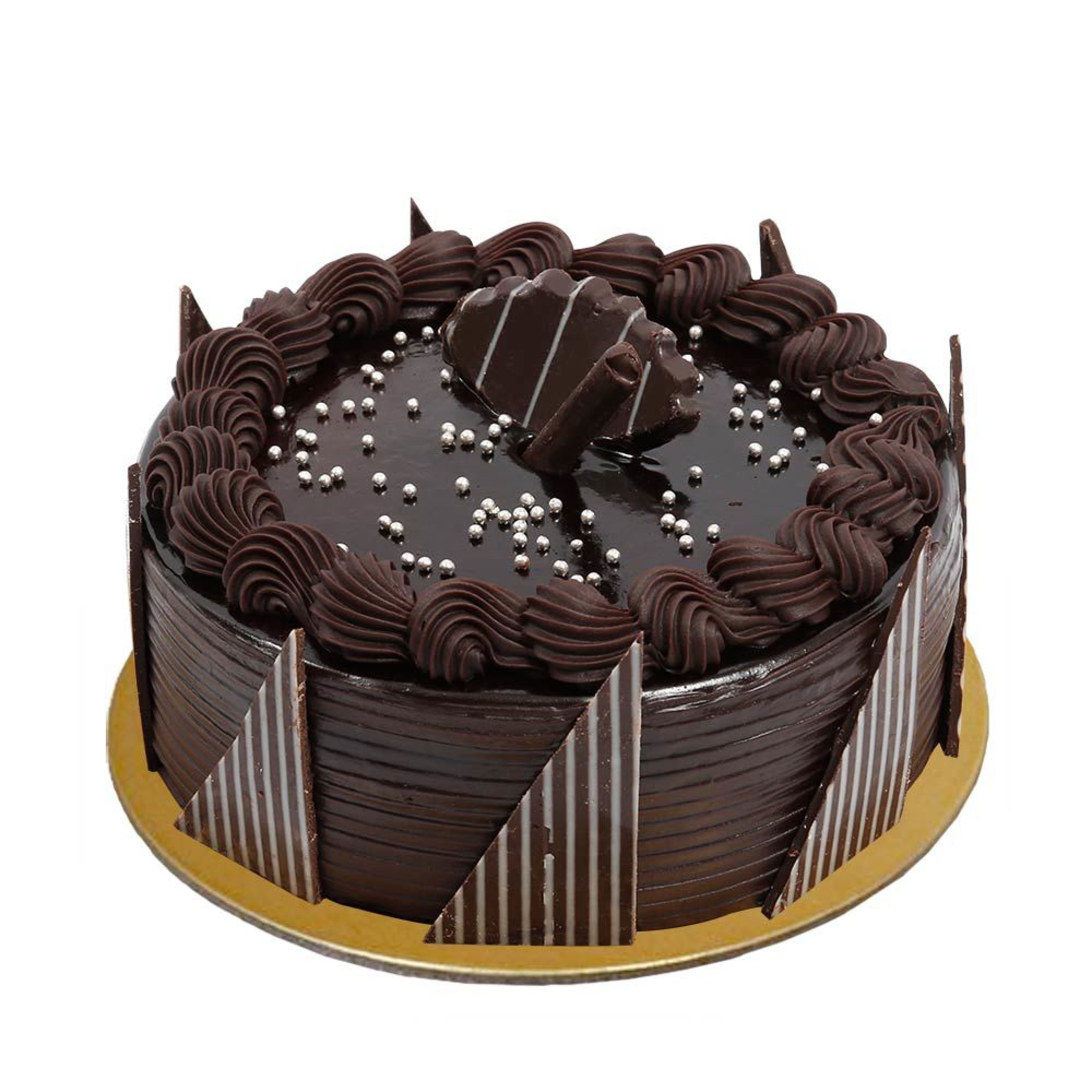 Decadent Delight Two-Tier Chocolate Wedding Cake