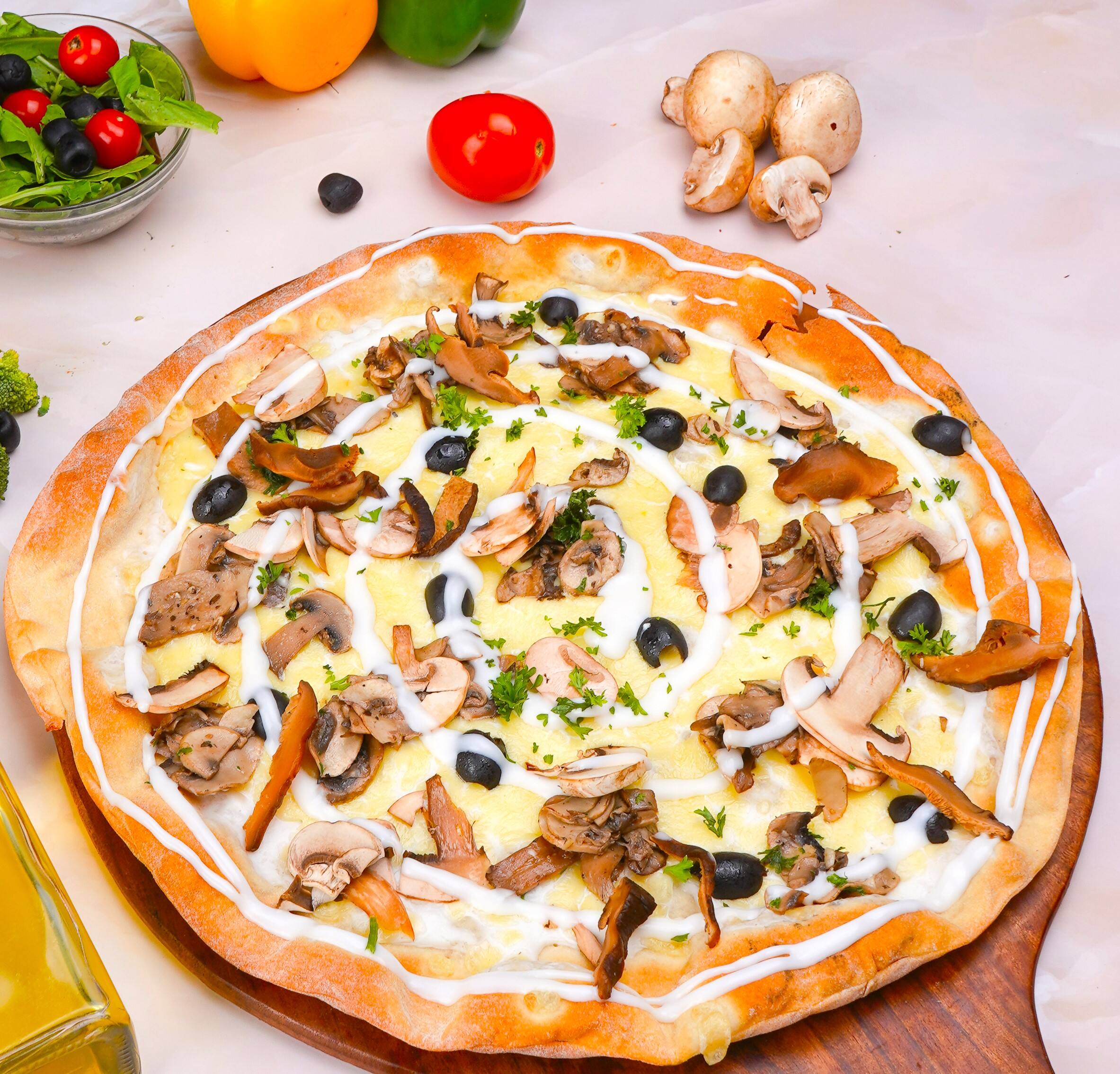 Mushroom Fungi Delight Pizza