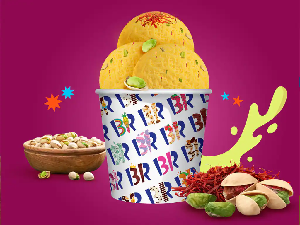 Kesar Pista Ice Cream