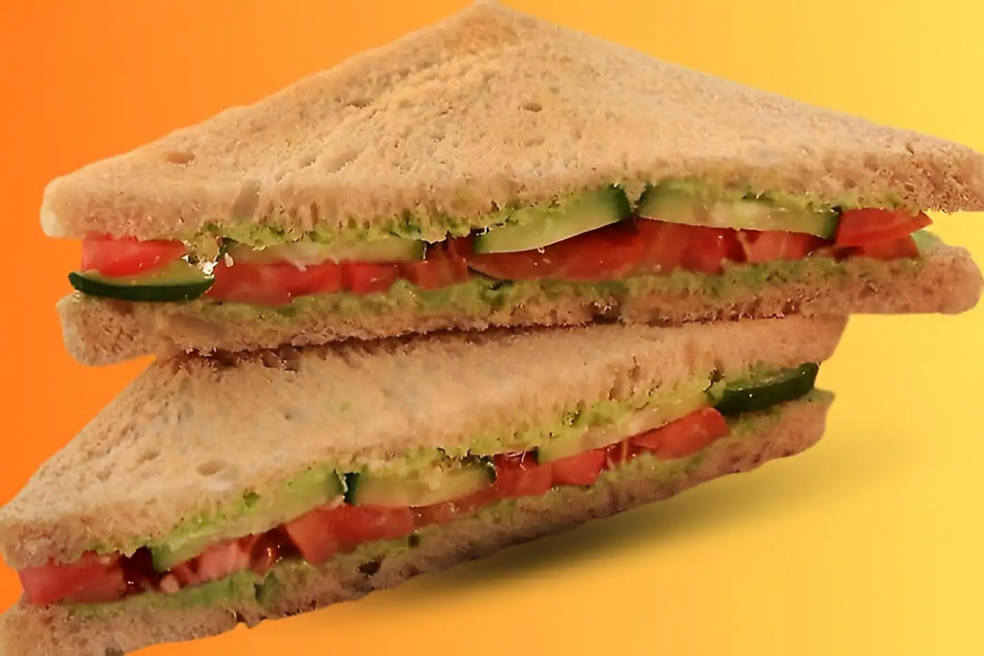 Cheese Chutney Whole Wheat Sandwich