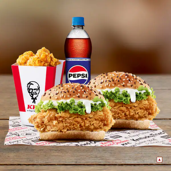 2 Zinger & Popcorn Chicken Meal