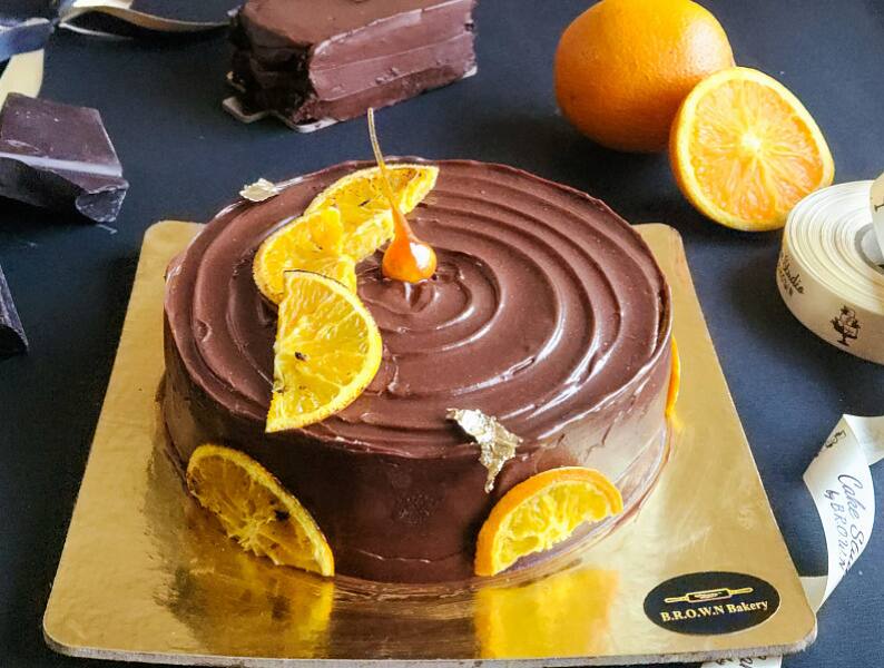 Chocolate Orange Truffle Cake