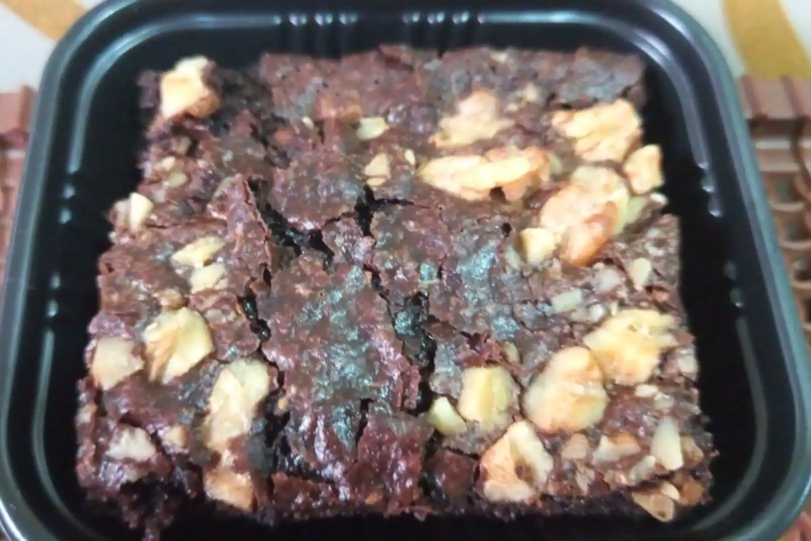 Eggless Walnut Brownie