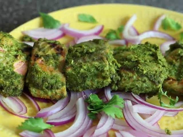 Hariyali Fish Tikka (100% Sinhgra)