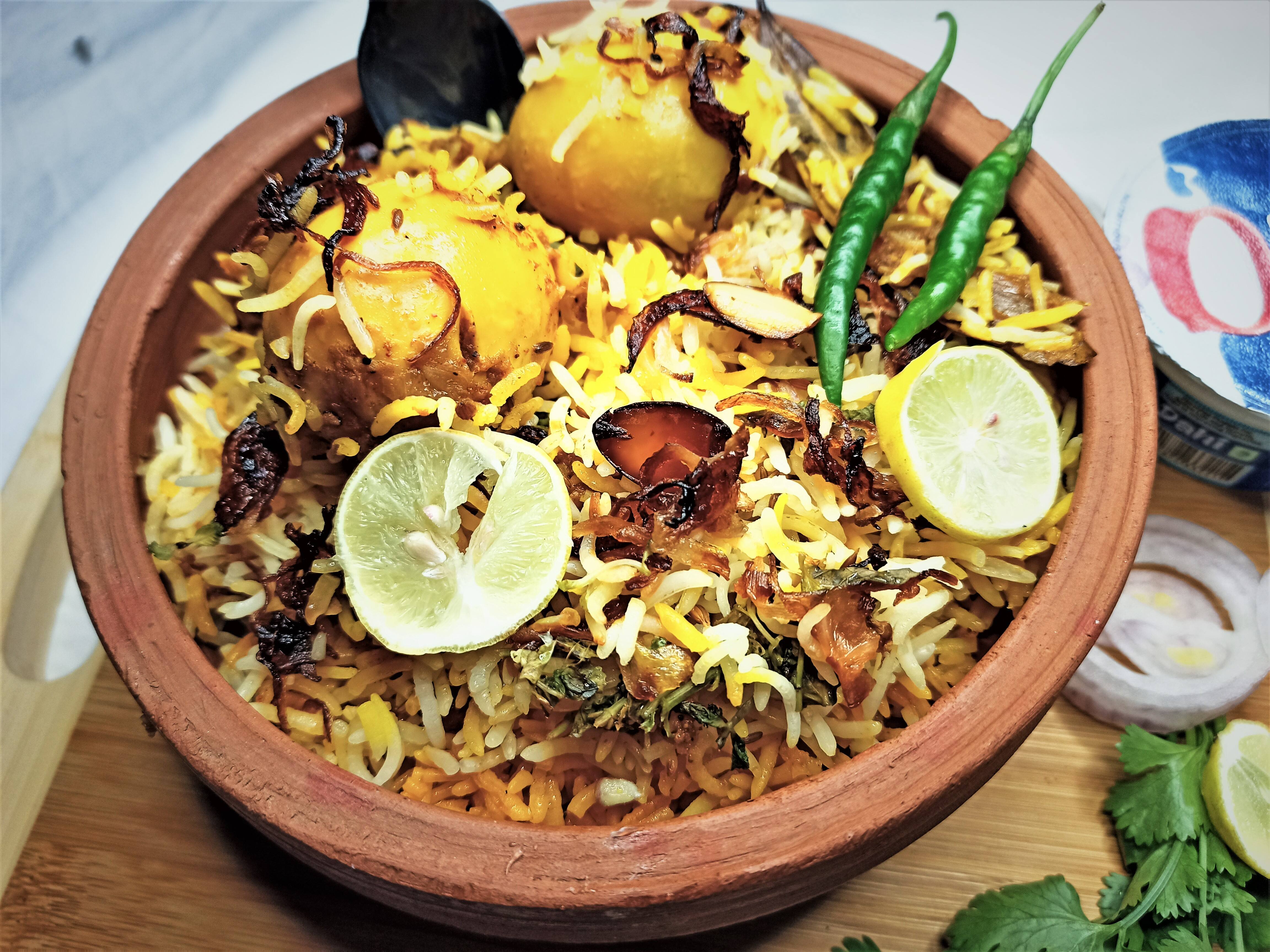 Egg Biryani [ Serves 1]
