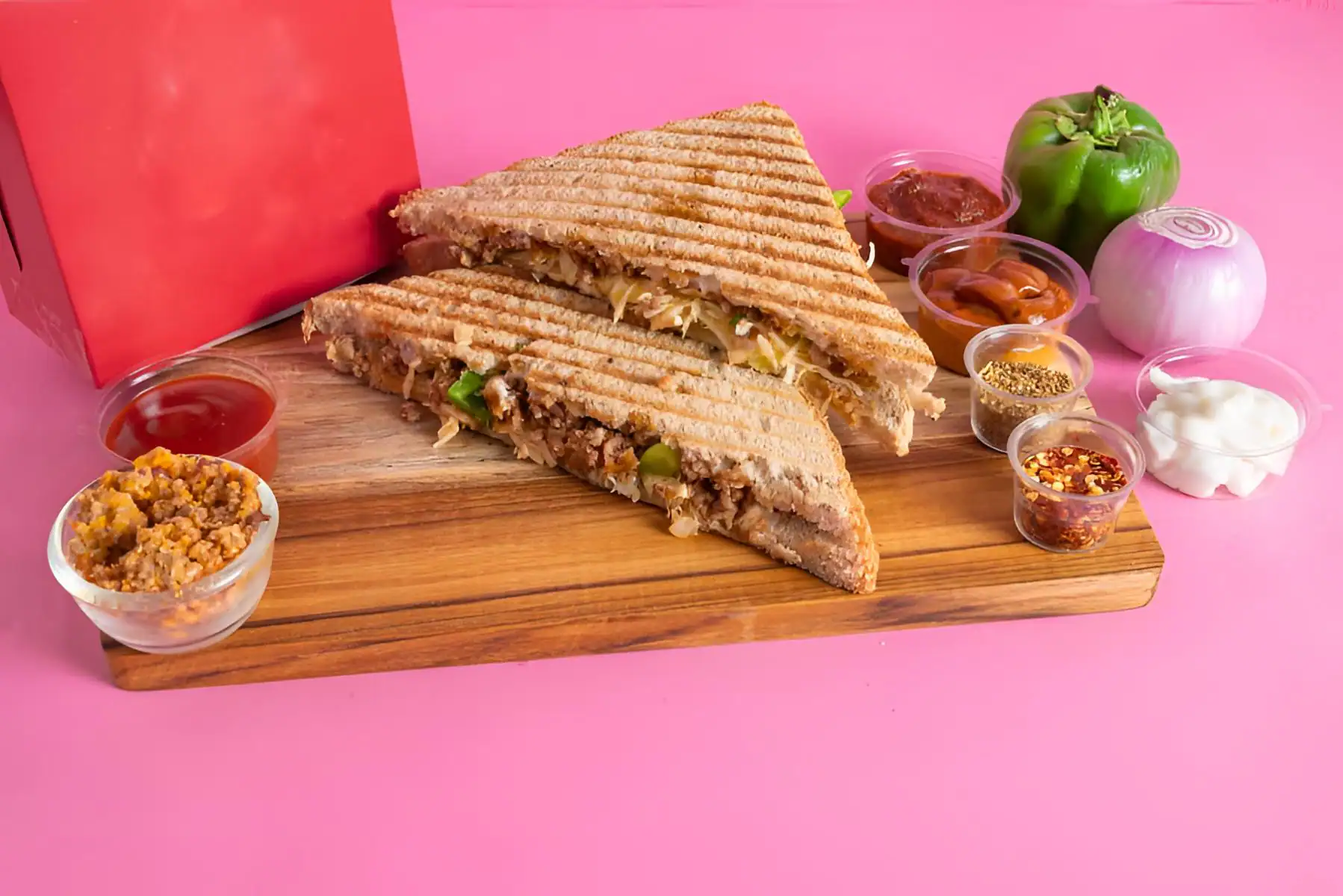 JAMBO Mutton Grilled Sandwich.