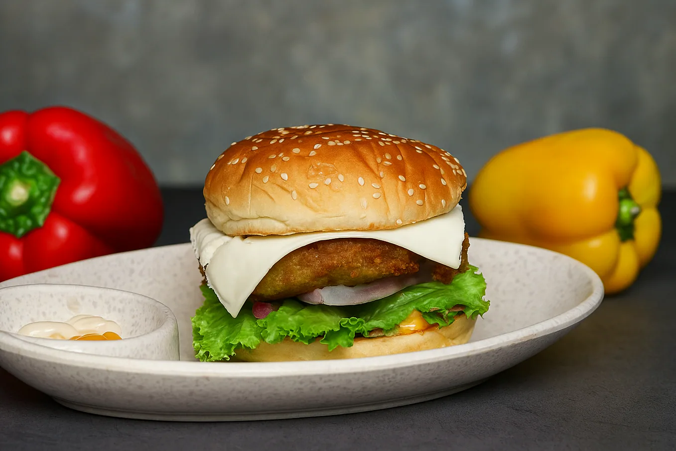 Veg Cheese Burger