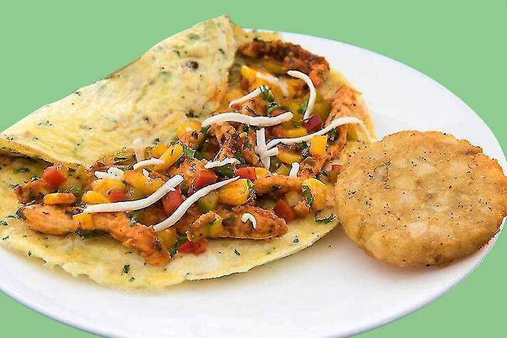 Tex Mex Meaty Omelette
