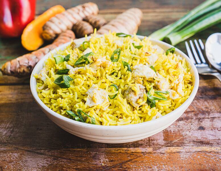 Chicken Singapore Rice