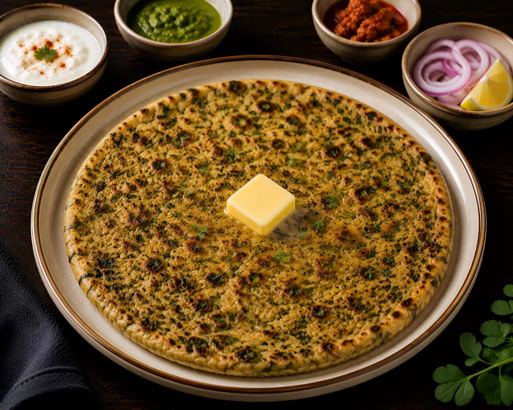 Methi Paratha (Seasonal)