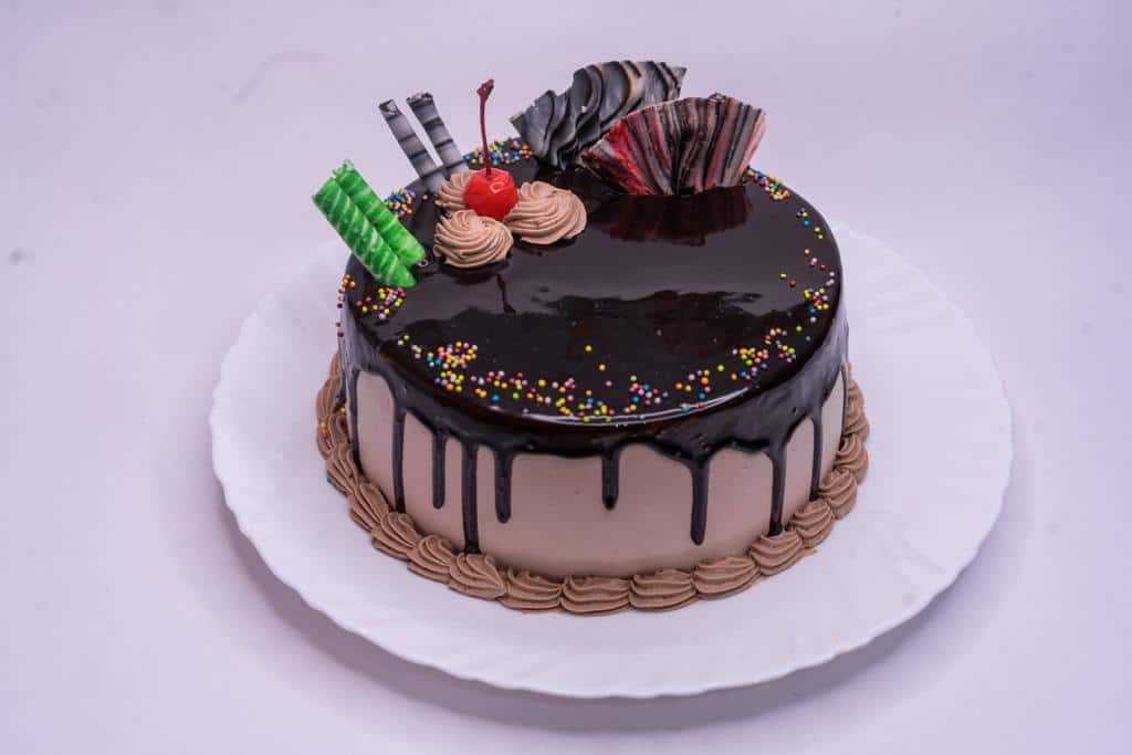 Chocolate Truffle Cake With Xmas Rum Soaked Fruit