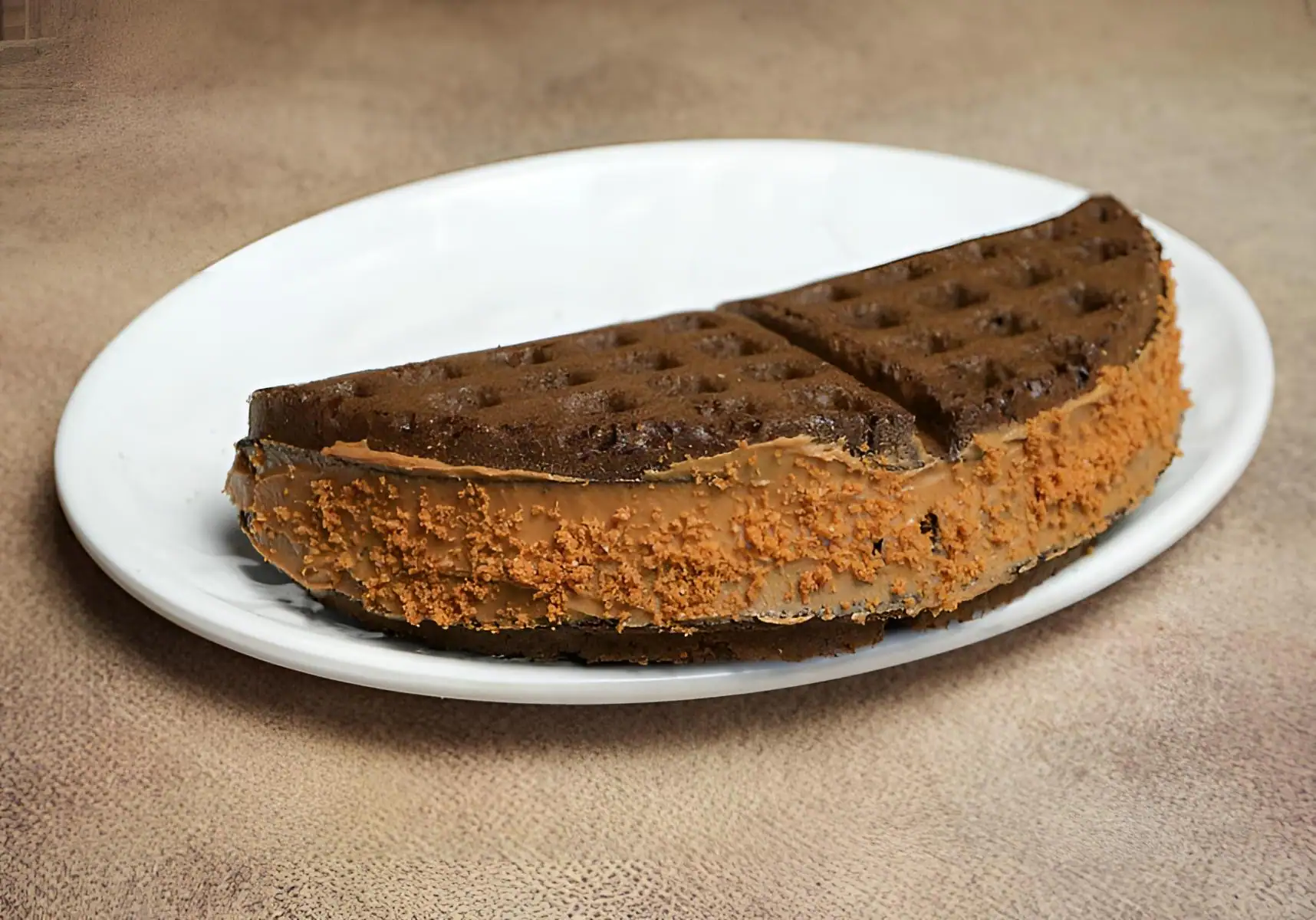 Midnight Biscoff Waffle Sandwich