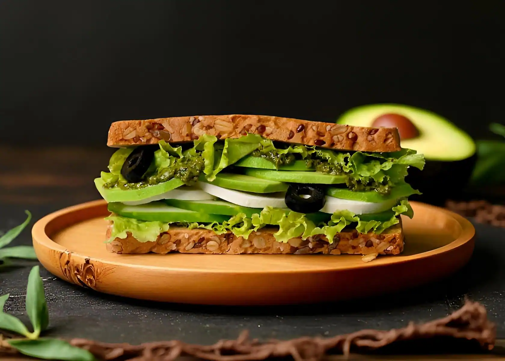 Pesto Avocado Sandwich