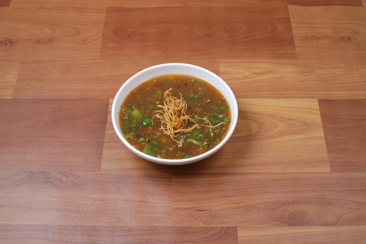 Veg Manchurian Soup