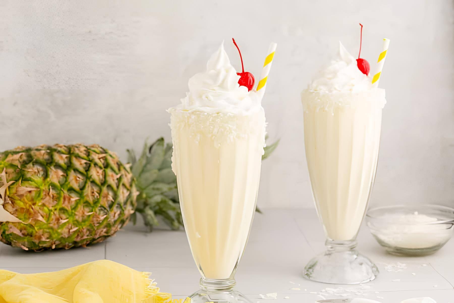 Pina Colada Ice Cream Shake