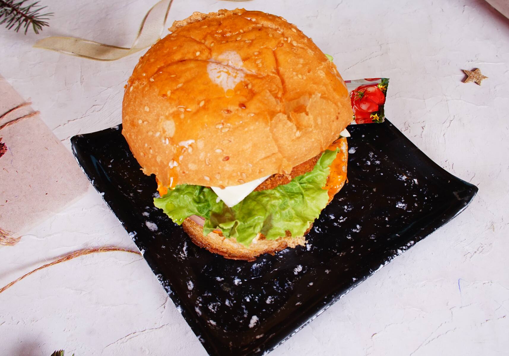 Veg Tandoori Burger