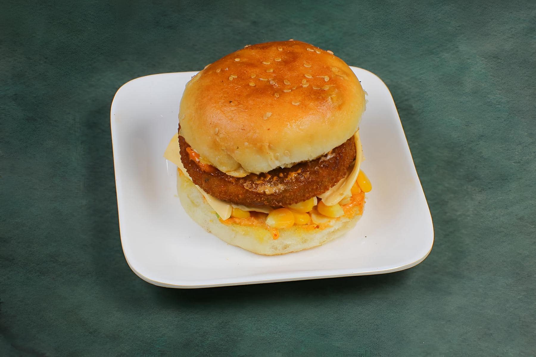 Corn And Cheese Burger
