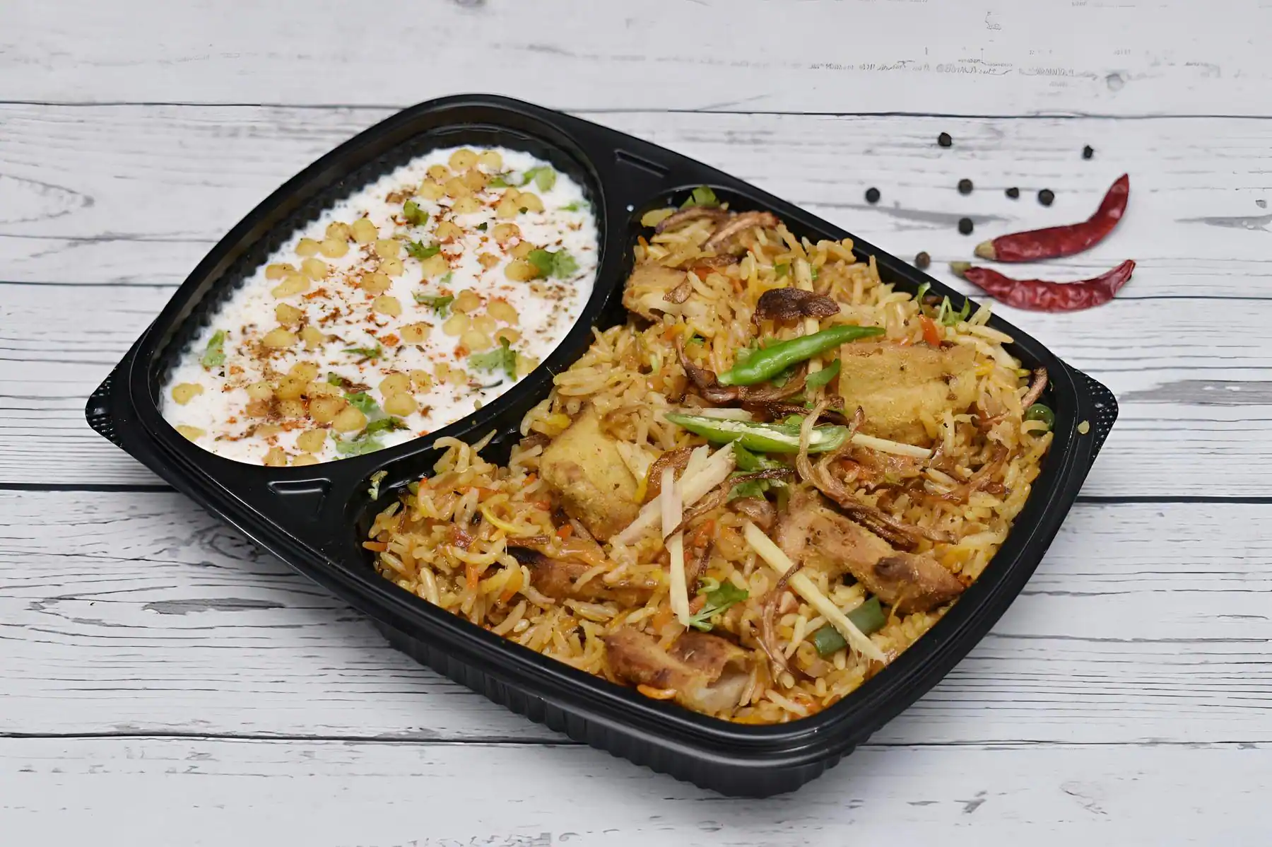 Soya Chaap Tikka Biryani
