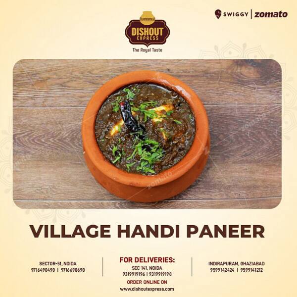 Village Handi Paneer [Chef Special]