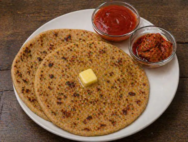 Sattu Paratha (with Curd & Pickle)