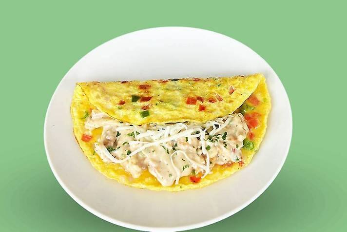 Creamy Chicken Omelette