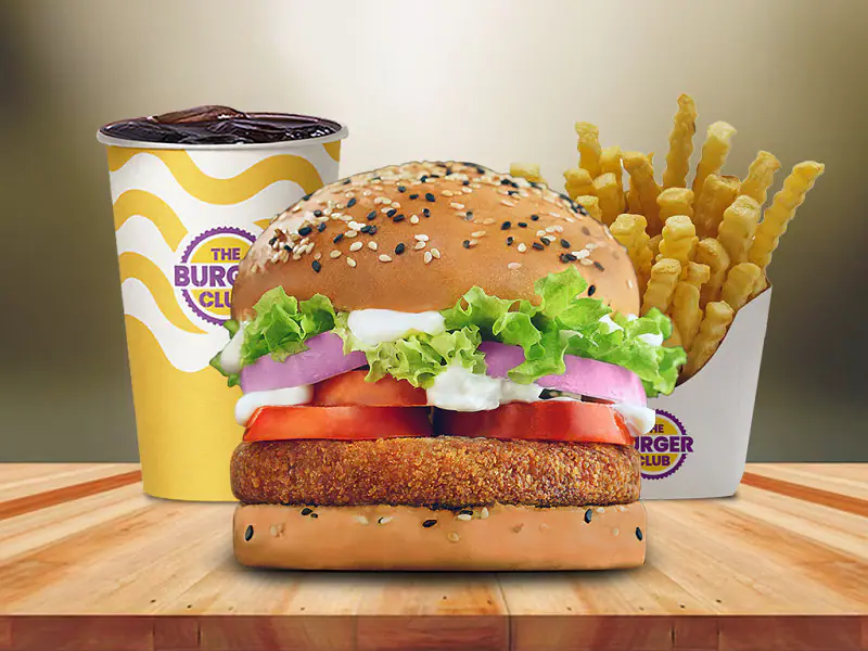 Spicy Chicken Club Burger Meal