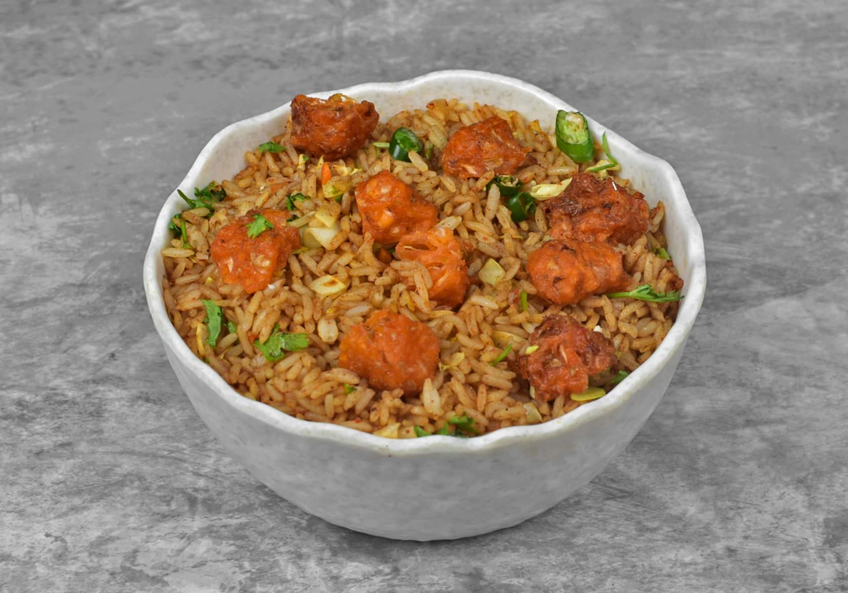 Veg Manchurian Fried Rice