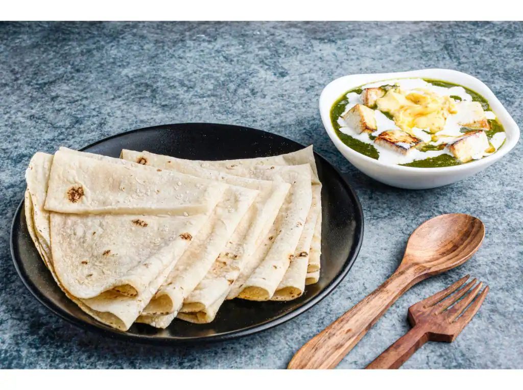 Palak Paneer With 5 Rumali Roti Combo
