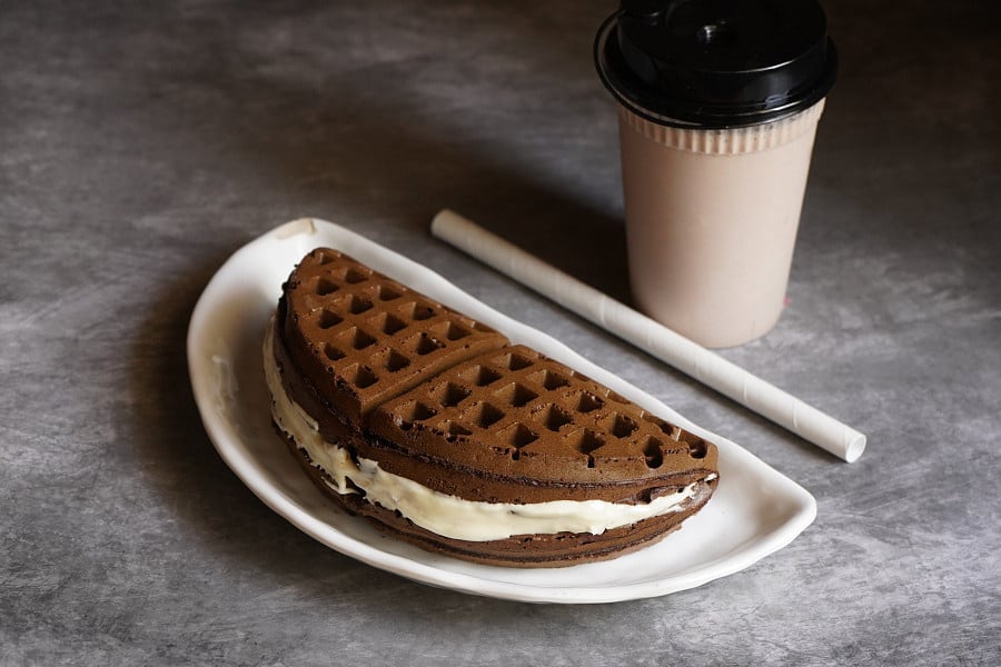 Triple Chocolate Belgian Waffles