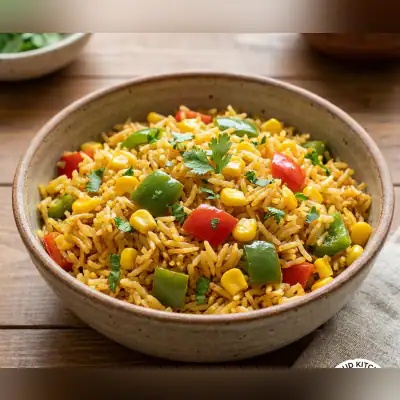 Corn & Capsicum Rice