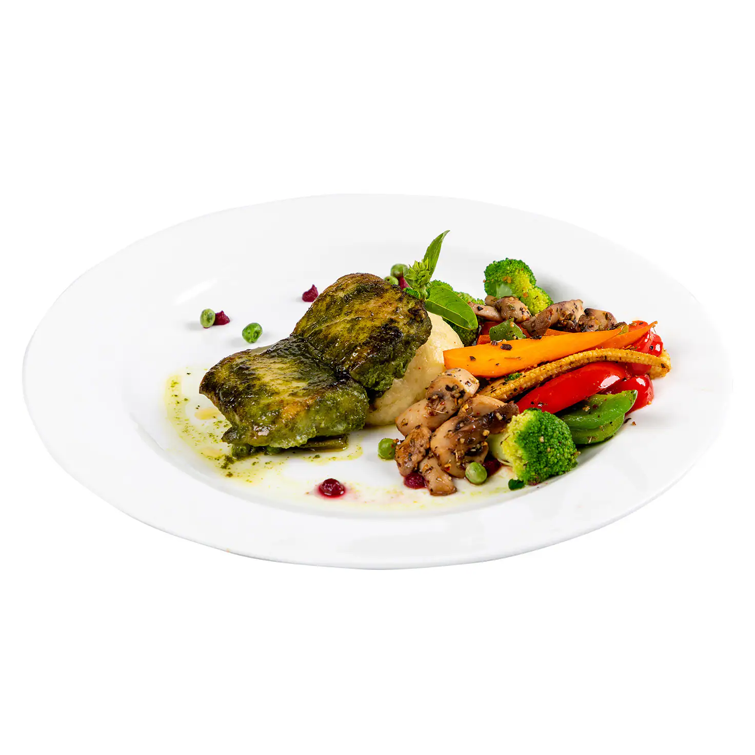 Signature Grilled Fish With Exotic Veggies
