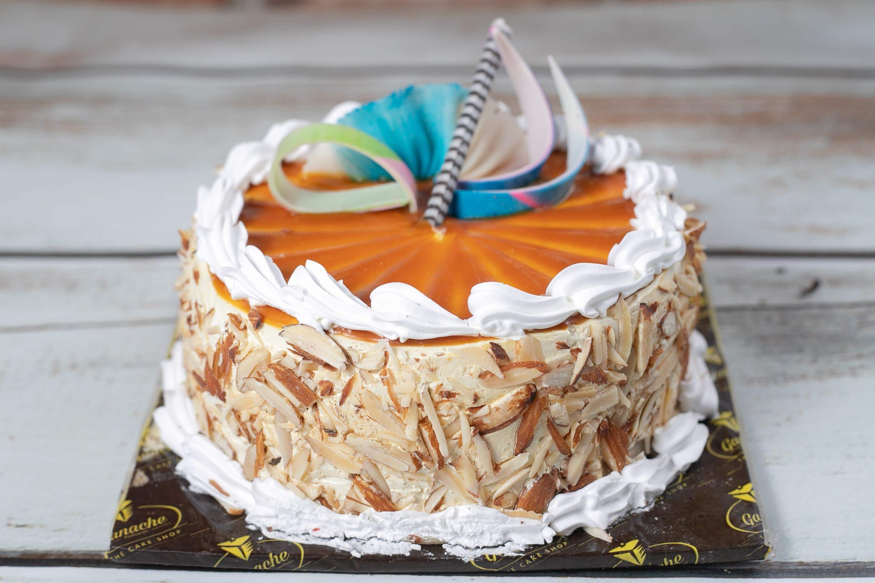 Butterscotch Cake Honey Almond Stock Photo 2066078564 | Shutterstock