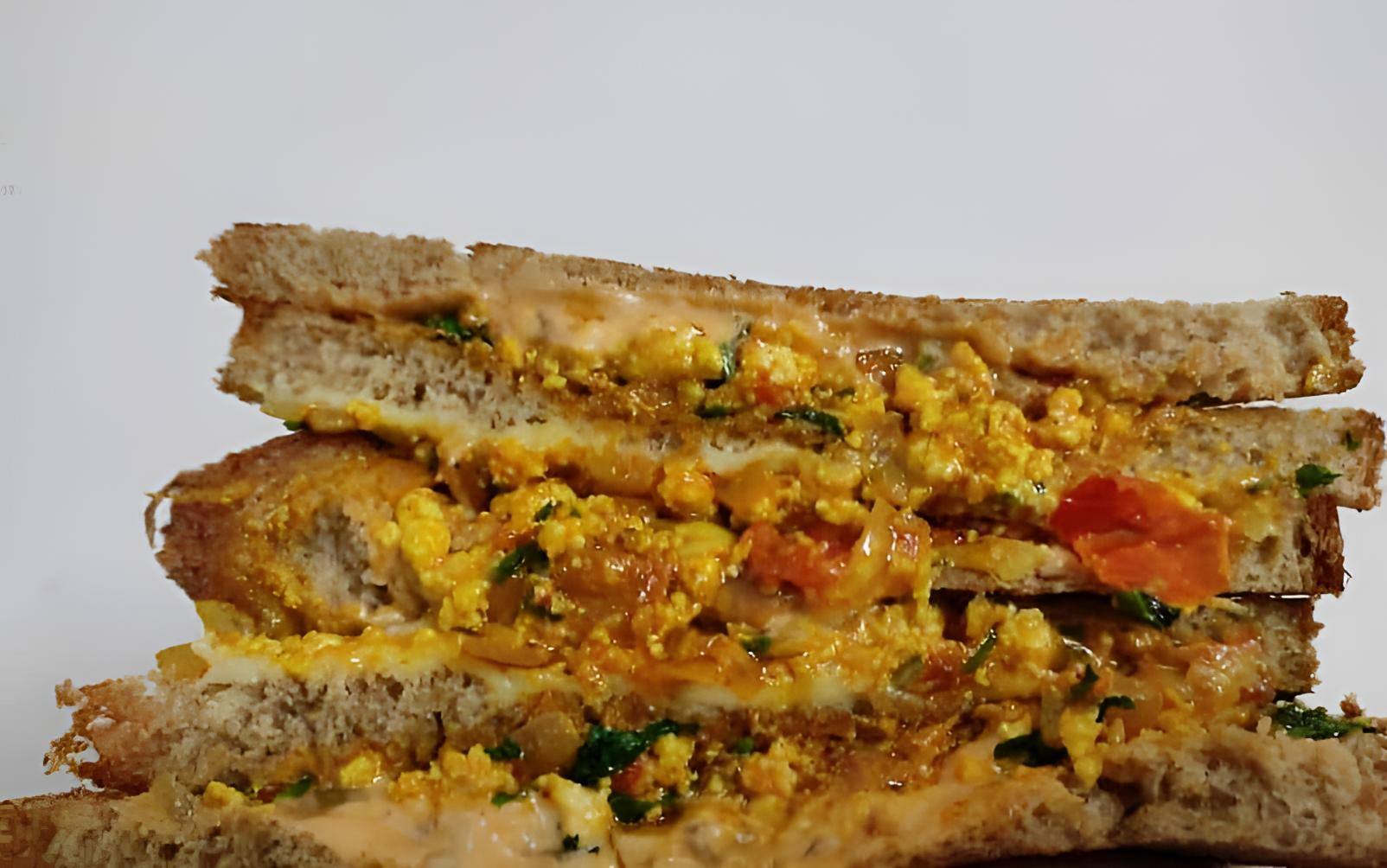 Paneer Bhurji Sandwich[4 Pcs]