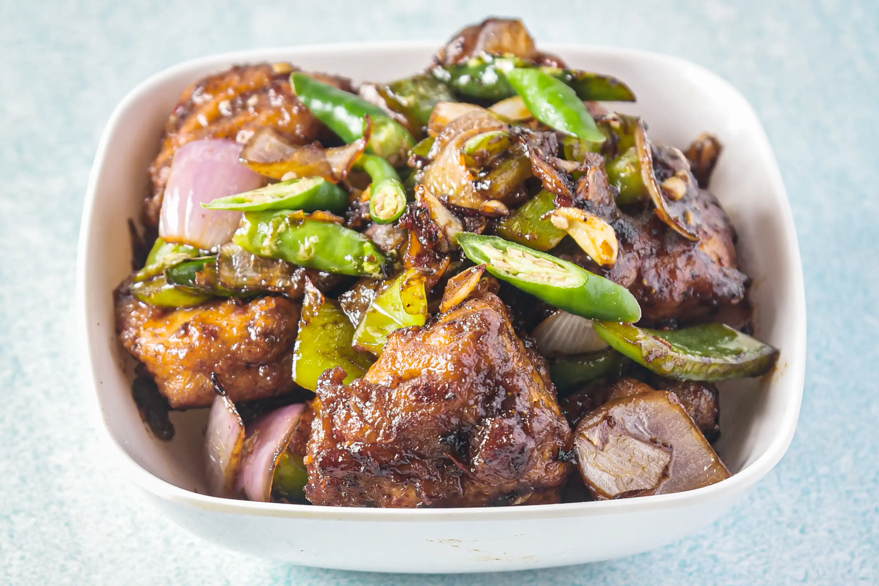 Chilli Chicken Dry [8 Pieces]