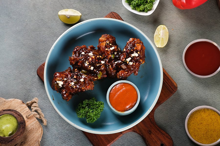 Bbq Chicken Wings (4 Pcs)