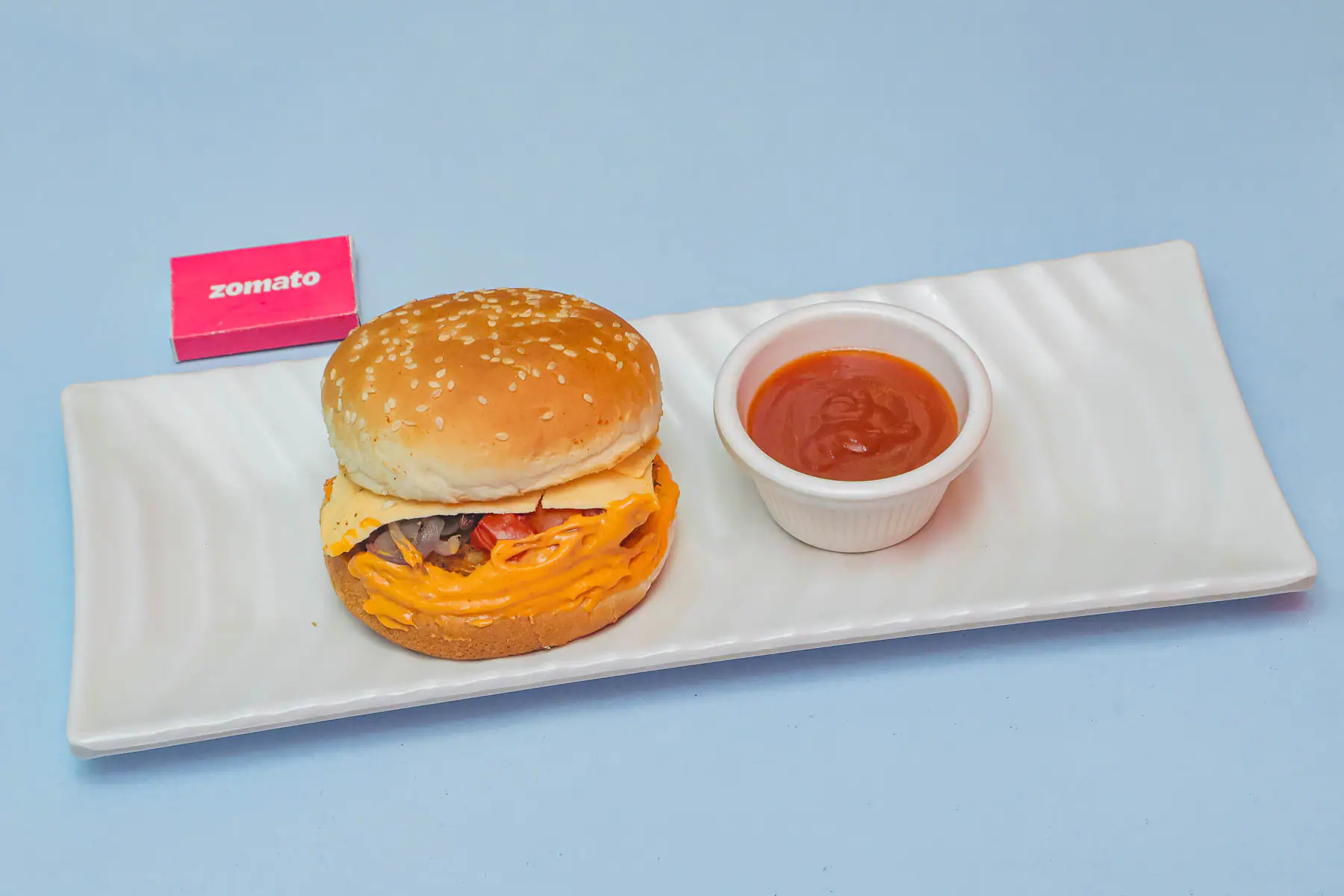 Veg Cheese Slice Burger