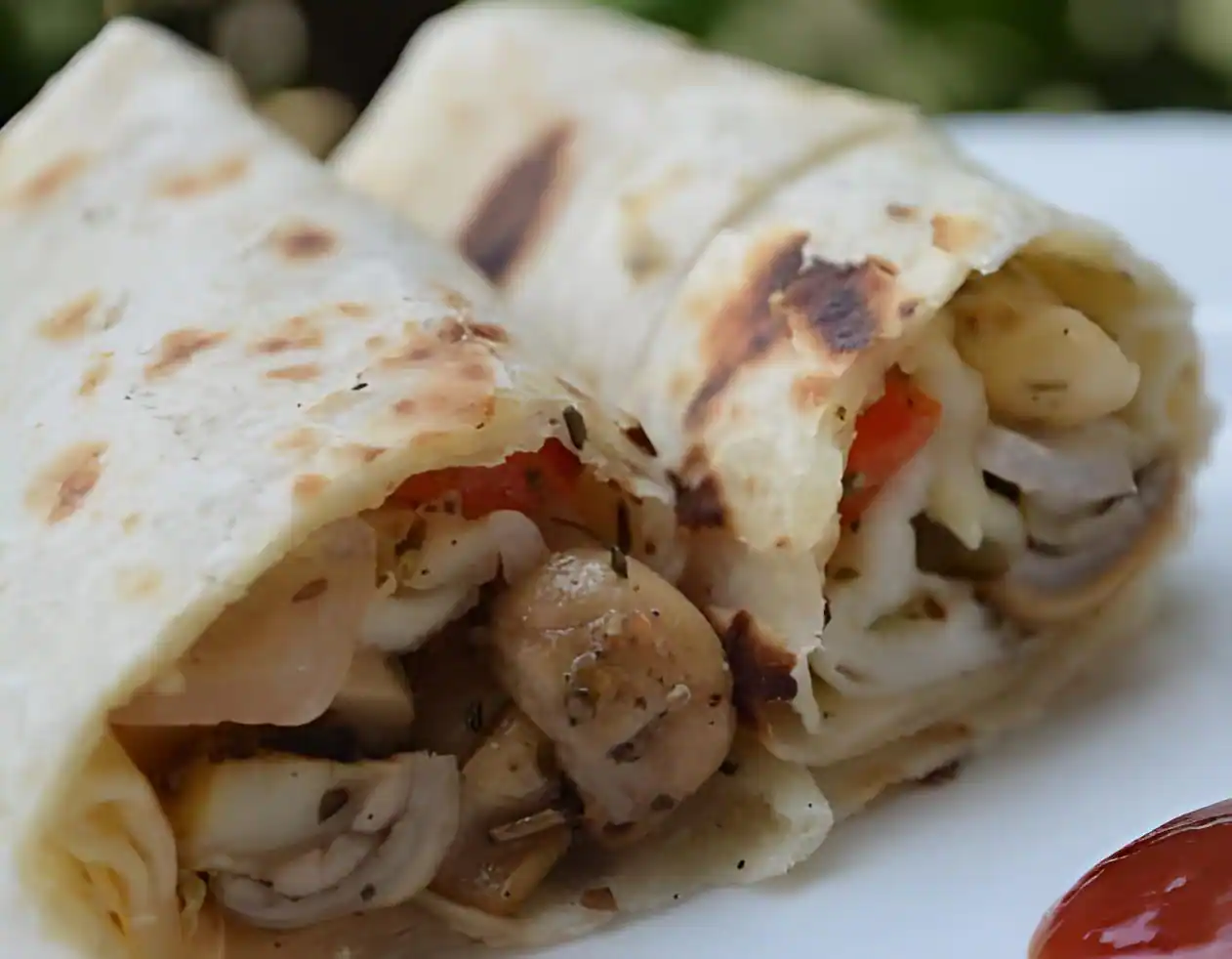 Mushroom Tikka Roll