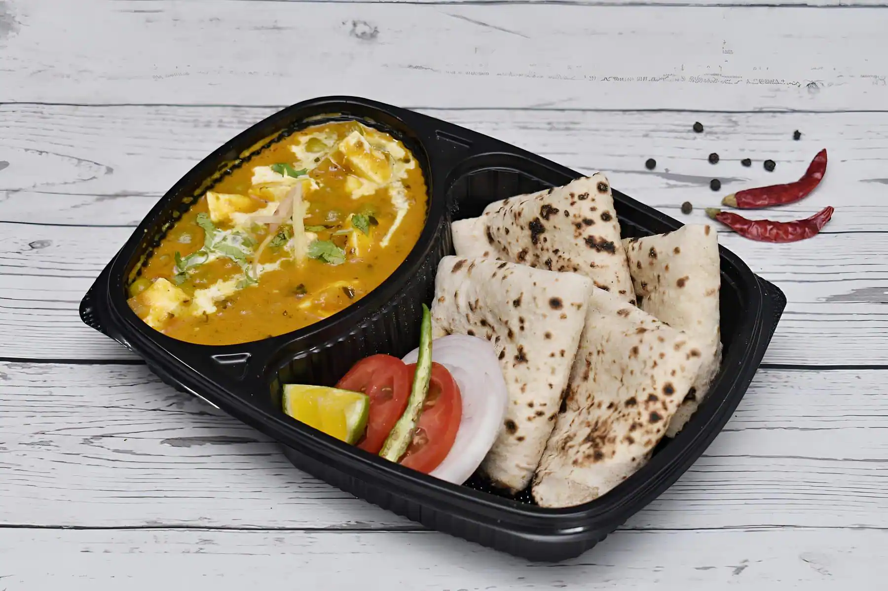 Paneer Sabzi With Roti